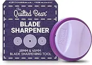 The Quilted Bear Rotary Blade Sharpener - Rotary Blades Sharpener for 28mm & 45mm Rotary Cutter Blades Used for Fabric Cutting, Quilting & Sewing, Compatible with OLFA, DAFA & More