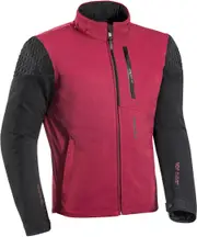 Ixon Brixton Motorcycle Textile Jacket, black-red, Size M for Men Black Red