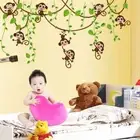 Monkey Animals Home Accessories Wall Decals Home Decor Monkey Wall Stickers