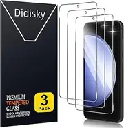 [Didisky] Pack of 3 Screen Protectors Compatible with Samsung Galaxy S23 FE, 9H Tempered Glass, No Bubbles, High Definition Screen Protector, Easy to Use, Case Friendly