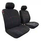 Wetsuit Neoprene Seat Covers Red Stitching For Volkswagen T-Roc 110 TSI Style