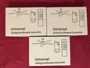 3 Universal Thermostatic Ceiling Fan Remote Control Kits With Holder - NEW -