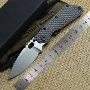 Outdoor Folder Carbon Fiber Titanium Handle D2 Blade Copper Washer Folding Knife