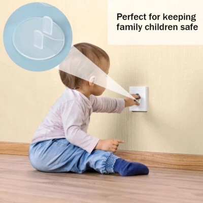 1-20pcs Three Holes Power Socket Protection Cover Power Switch Safety Plug Prote