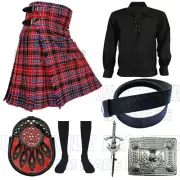 Handmade Aberdeen Tartan Kilt Outfit For Men Custom Size Traditional Kilt Deal