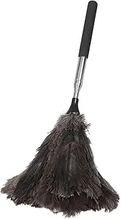 Baluue Duster Extendable: Telescoping Ostrich Hair Duster for Cleaning - Stainless Steel Handle with Extendable Pole Cleaner for Ceiling Fans Blinds and Home