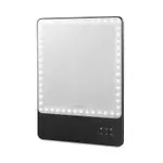 Riki Loves Riki Skinny Led Travel Magnifying Mirror with Bluetooth, 5X Magnification