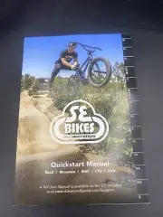 SE BIKES BMX Quick Start Owners Manual 2017 With CD. 2017-2022 Manual Book