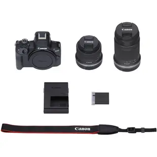 Canon EOS R50 鏡頭套組 (RFS1845+55210) 迷你單眼相機 雙鏡組 佳能公司貨