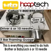 Cap Hat Hoop Frame Set *Jig Driver & Frame for Embroidery Babylock Brother LARGE