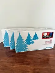 NIB VTG. 1989 NOMA C9 1/4 Outdoor Christmas 25 Outdoor Assembled Lite Set of 3