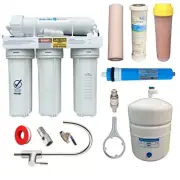 100GPD Reverse Osmosis Water Filters Aquarium DI Resin Filter Fish Tanks RON4-DJ