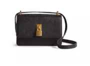 Ted Baker- SSLOANE- Mini Shoulder Padlock Bag- Black Leather