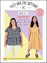 Tilly and the Buttons Nell Blouse and Dress Sewing Pattern UK 6-34, Paper, White