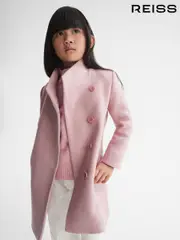 Reiss Pink Kia 4-9 yrs Wool Blend Coat (C05523) | $195
