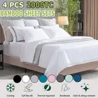 Cooling 2000TC Bamboo Bed Sheet Sets All Size SIngle/Double/Queen/King 2022 NEW