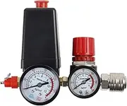 perfk Pressure Switch for Air Compressor Air Compressor Switch Pressure Regulator Valve Durable Replacement Vertical Switch Control