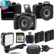 Kodak PIXPRO AZ425 Digital Camera (Black) + Extra Battery + LED +1 Yr Warranty