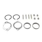 Exhaust Flange Install Kit Flanges Gaskets C-Clips Nuts Washers for Harley Softail Sportster Dyna To