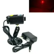 Focusable Dot 650nm 250mW Red Laser Diode Module 12V Adapter + Holder
