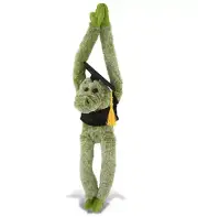 DolliBu Long Arms Alligator Graduation Plush Toy with Gown Tassel Gift, 21 Inch
