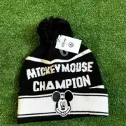 Disney x NEFF Unisex Champion Mickey Mouse Knit Cuffed Beanie Hats OS NEW