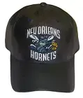 New Orleans Hornets Leather Structured Adjustable Reebok Hat - Osfa