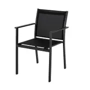 Deck Outdoor Concepts April Outdoor Dining Chair in Charcoal