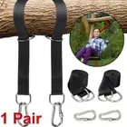 Mount Heavy Duty Aerial Yoga Hammock Tree Swing Carabiner Hooks Hanging Straps
