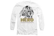 Avengers Unisex Adult Hero Group Fathers Day T-Shirt (White) (S)