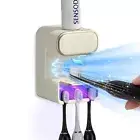 Wall Mounted Electric Smart Automatic Toothpaste Dispenser and Toothbrush Holder