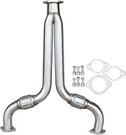 Xuanqingyi Store Exhaust Manifold Header Exhaust Downpipe Midpipe Y Pipe 201 Stainless Compatible With Nissan 350Z G35 04-05