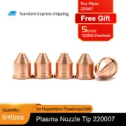 5/40pcs 220007 Plasma Nozzle Tip 60A for Powermax1000/1250/1650 Torch