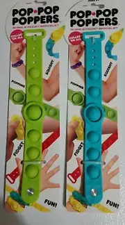 NEW SET OF 2 Pop Pop Poppers Bubble Fidget Bracelet - Sensory Toy, Stress Relief
