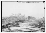 Remains balloon swing, Coney Island Fire, 1911 c1900 Large Old Photo