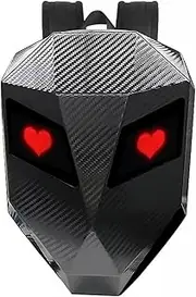 LED Motorcycle Backpack, Hard Case Riding Backpack DIY Motorbike Backpack, Waterproof Helmet Backpack With Programmable Screen for Men, Waterproof Riding Helmet Bag for Outdoor