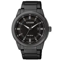 在飛比找森森購物網優惠-CITIZEN Eco-Drive 都會時尚光動能腕錶/黑/