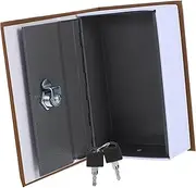 Alipis Realistic Faux Book Safe Key Lock Hidden Storage Box for Cash Valuables