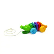 Plan Toys Rainbow Alligator Kids/Childrens Interactive Play Fun Toy Playset 12M+