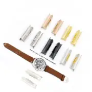 20mm Solid Curved End Link For Daytona GMT Watch Band Rubber Leather
