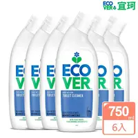 在飛比找momo購物網優惠-【ECOVER 宜珂】馬桶清潔凝露-松木香薄荷750mlx6