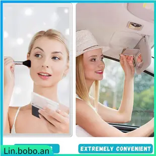 Car Interior Mirror 15*8cm Adhesive Back Stainless Steel Vis