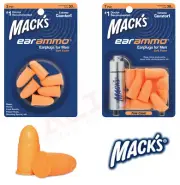 Mack's Ear Ammo ® Soft Foam Ear Plugs for Men - MACKS Sleeping Shooting Earplugs