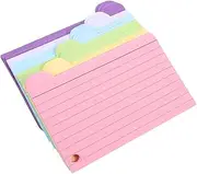 STOBOK 1 Set Index Cards Bulk Studying Supplies College Essentials Index Card Dividers Ring Binder