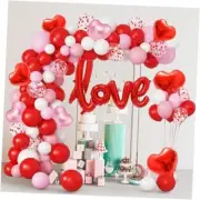 260Pcs Valentines Day Balloon Arch Kit, Galentines Love Balloon Garland