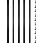 VEVOR Deck Balusters, 16 Pack Metal Deck Spindles, 29.5\"x1\" Staircase Baluster with Screws, Aluminum Alloy Deck Railing for Wood and Composite Deck,