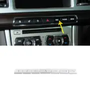 Alloy Car Central Control Multimedia Button Patch Sticker For Jaguar XF 2012-15