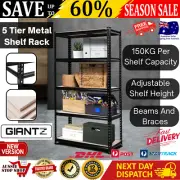 Heavy Duty Shelving Unit Metal Shelf 5 Tier Storage Rack Warehouse Shelving Rack