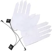 1 Pair Battery Heated Gloves Heat Pad 3-Setting Temperature Control Fashion Unisex Compact and Safe