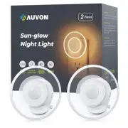Sun-Glow Motion Sensor Night Light, Adjustable LED Night Lights Plug into
